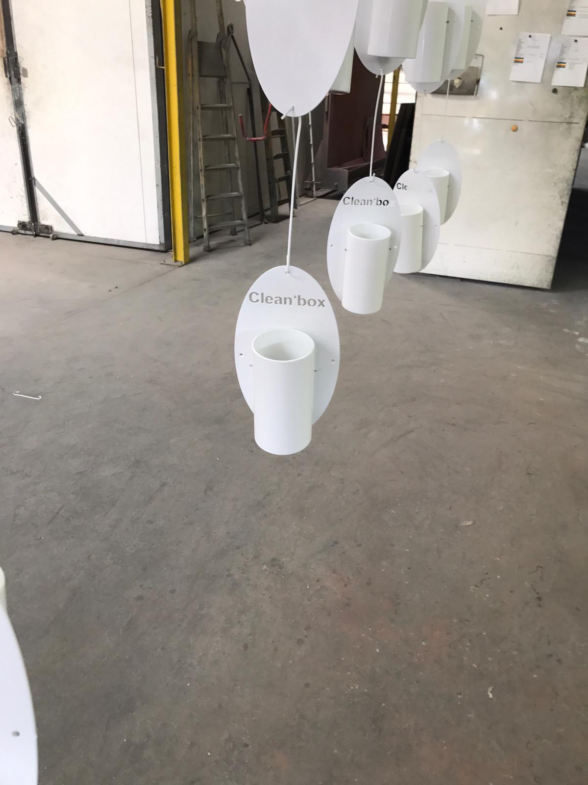 Ouvrage métallique après thermolaquage